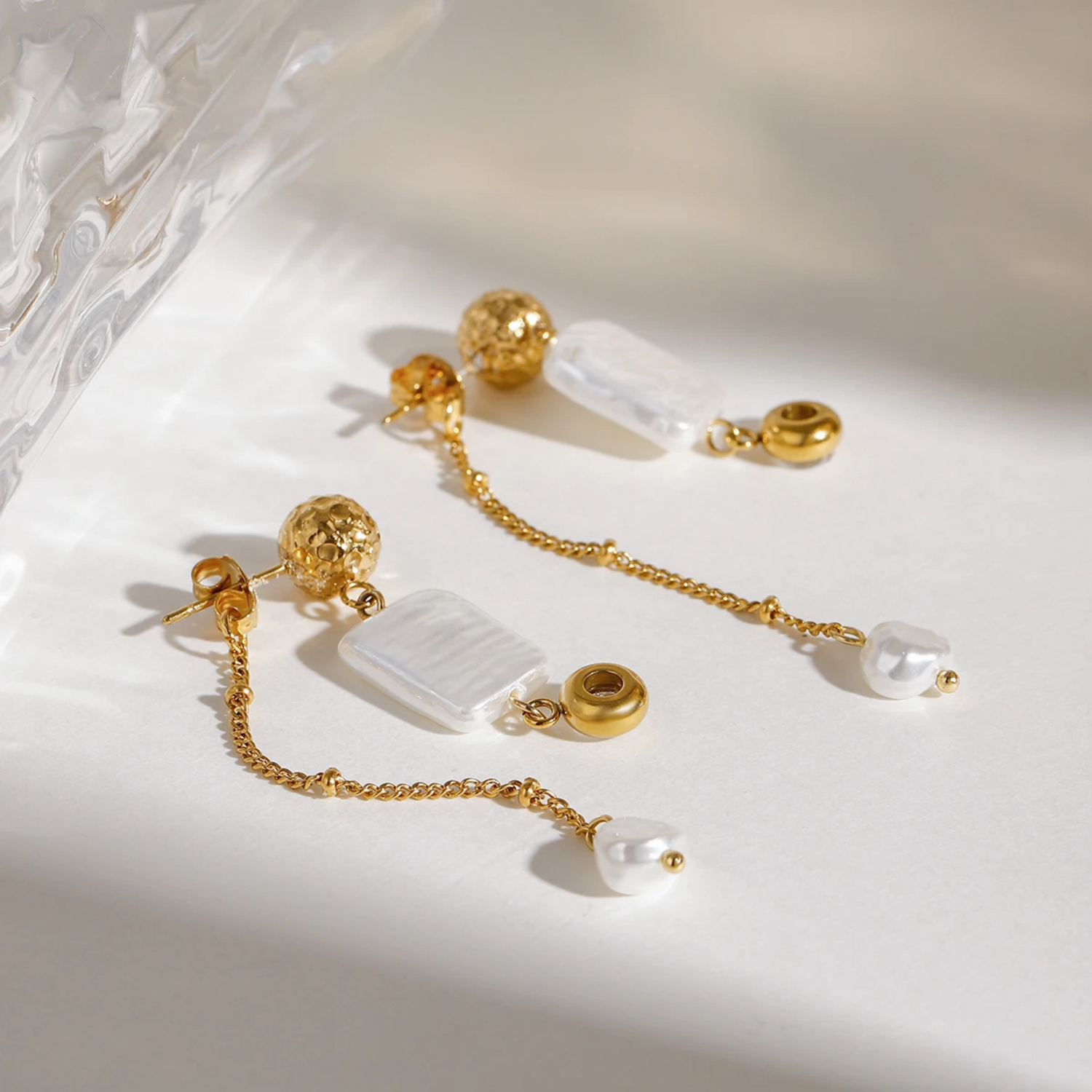 Boucles d’oreille Perle Solaire