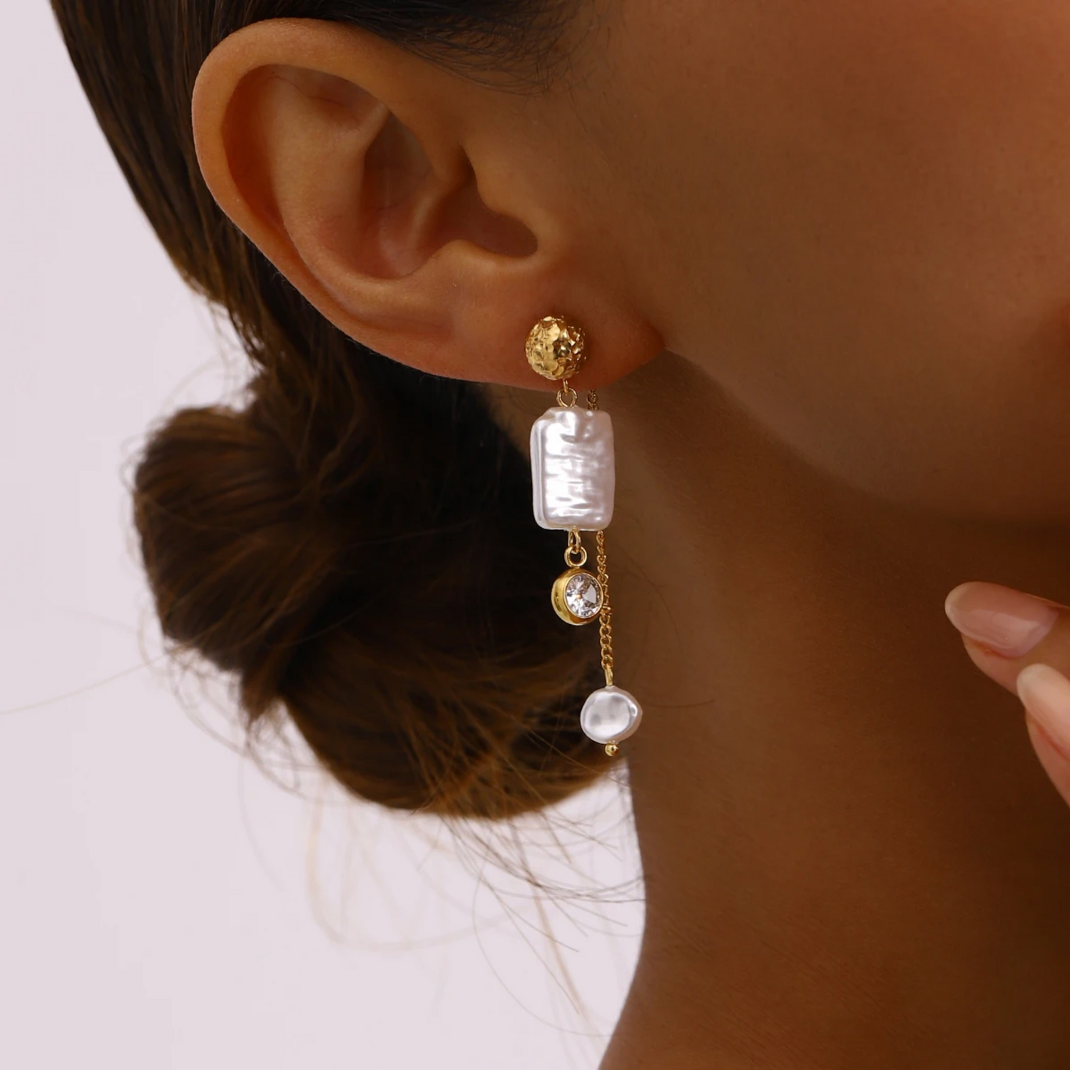 Boucles d’oreille Perle Solaire