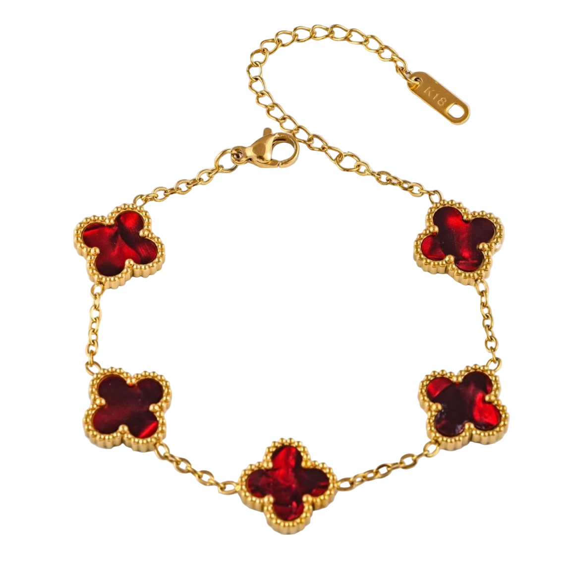Bracelet Elvira Rouge Satiné🥀